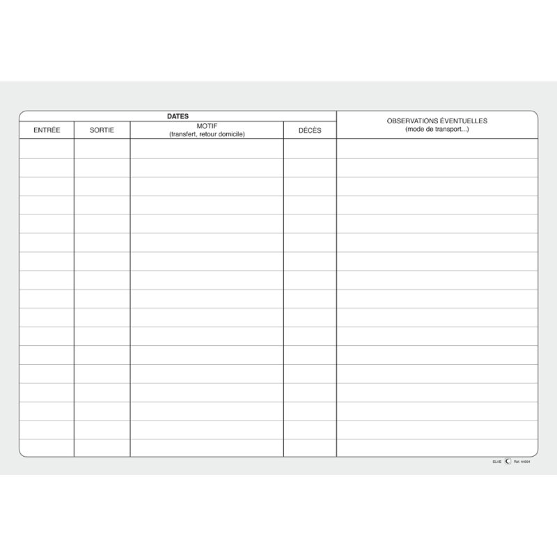 Logboek Bewonersbezoek Zorginstelling